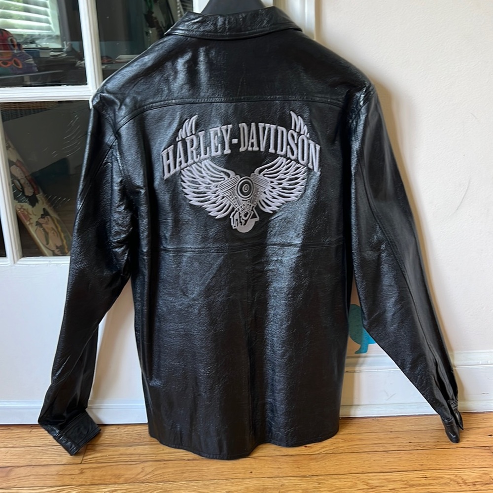 Vintage Leather Harley Davidson Women’s Pullover Jacket Size Medium NWOT